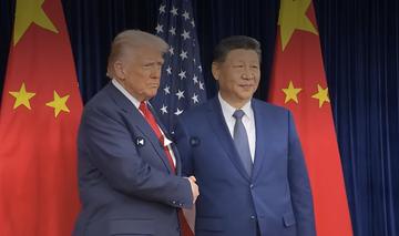 President Trump welcomes President Xi Jinping at the start of the Chinese leader's state visit to the United States