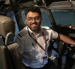 Captain Smit Machchhar, who unlocked the cockpit door after he was wounded, in an undated photograph