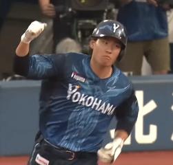 Shugo Maki of the Yokohama DeNA BayStars