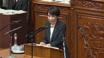 Prime Minister Sanae Takaichi speaks in the Diet
