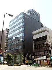 A Capcom building with the company's name on its roof